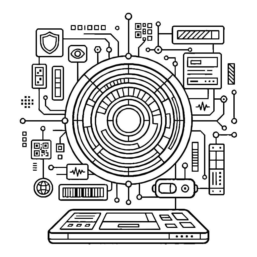 Augmented Reality Virtual Display Coloring Page