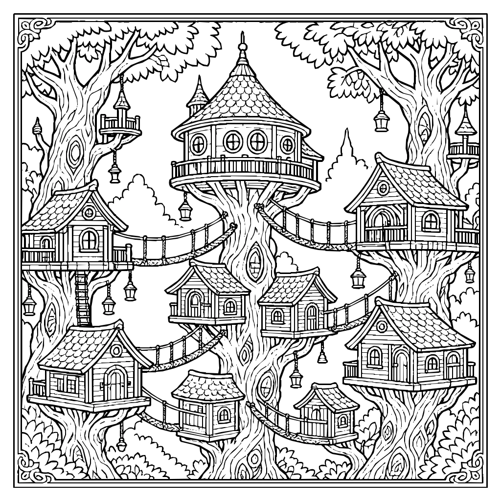 Fantasy coloring pages