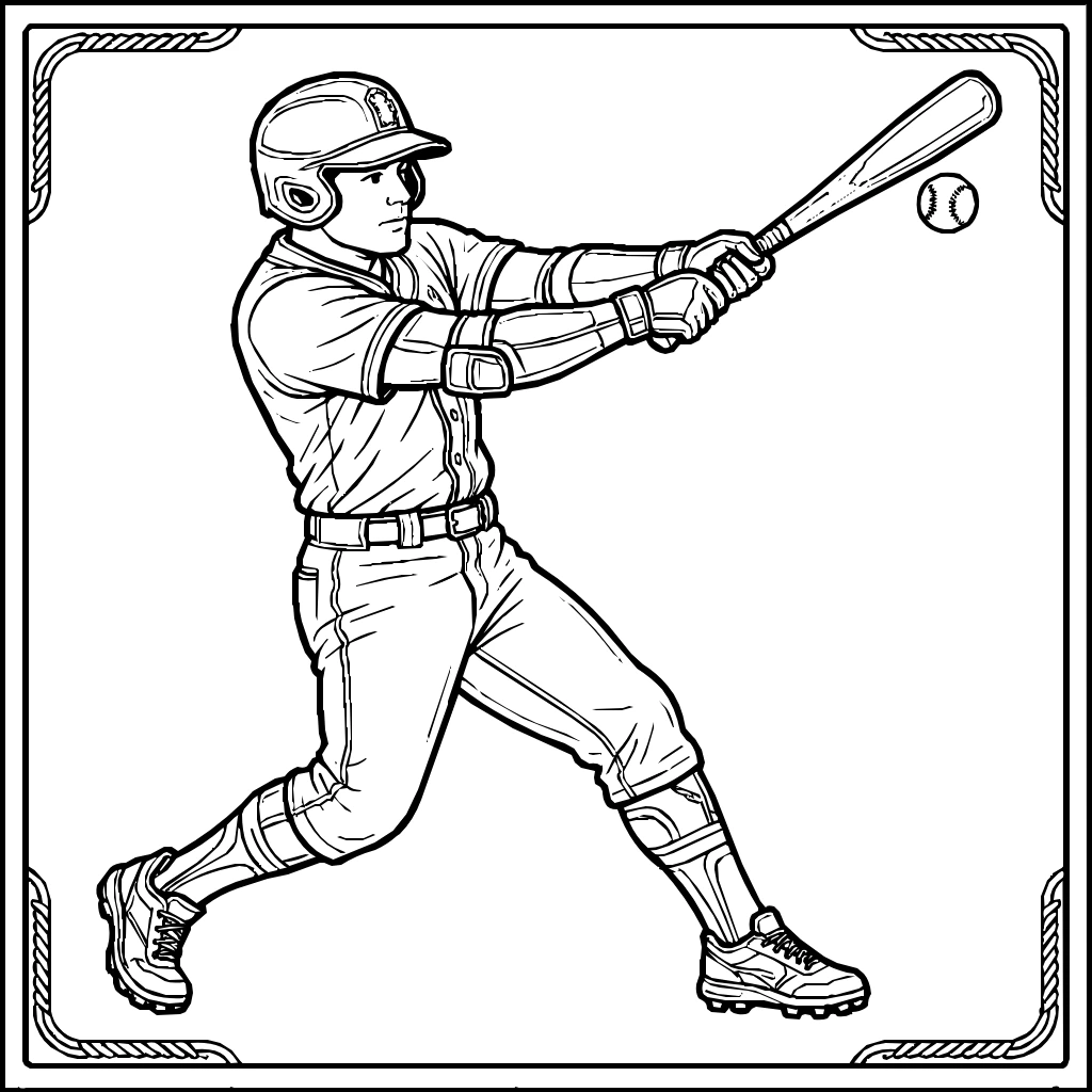 Sports Basketball Three Point Shot Coloring Page