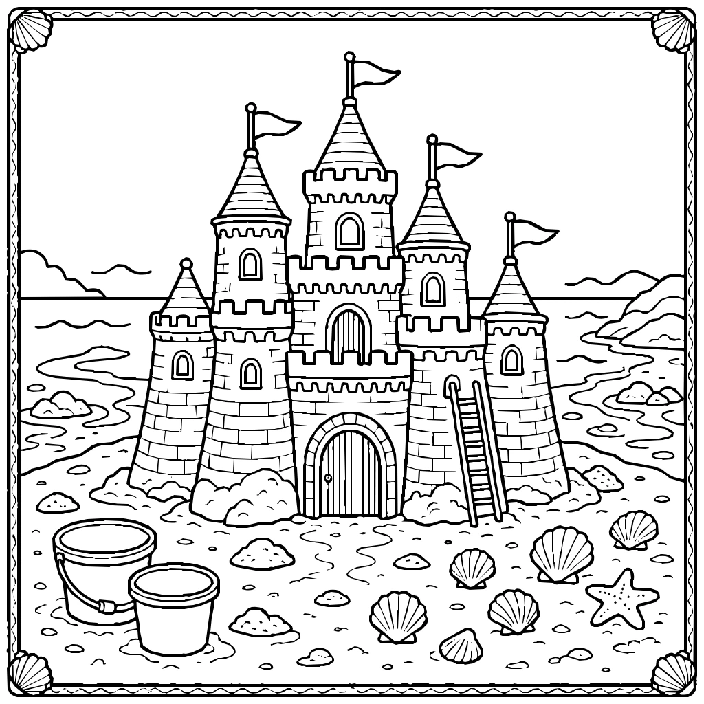 Summer coloring pages