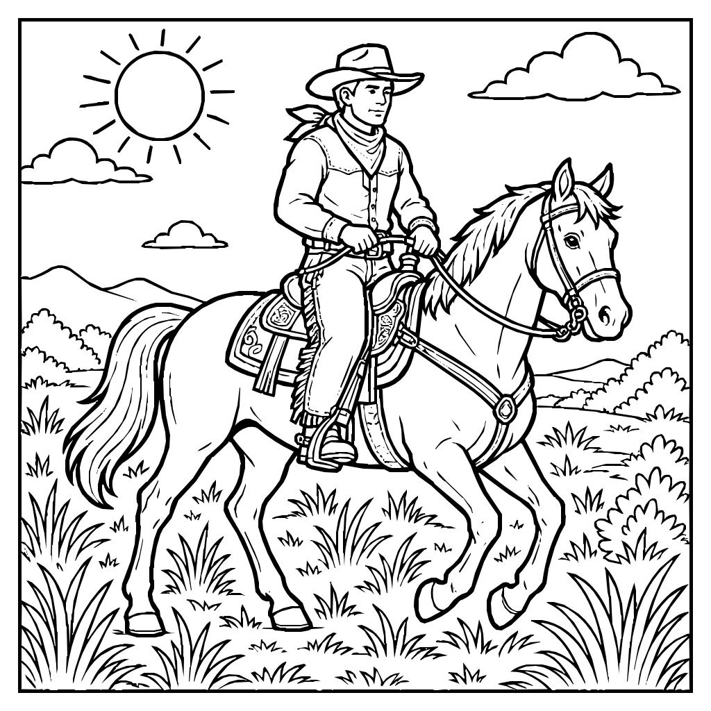 Nature coloring pages