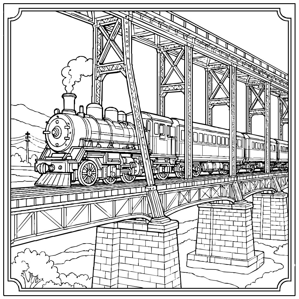 Retro coloring pages