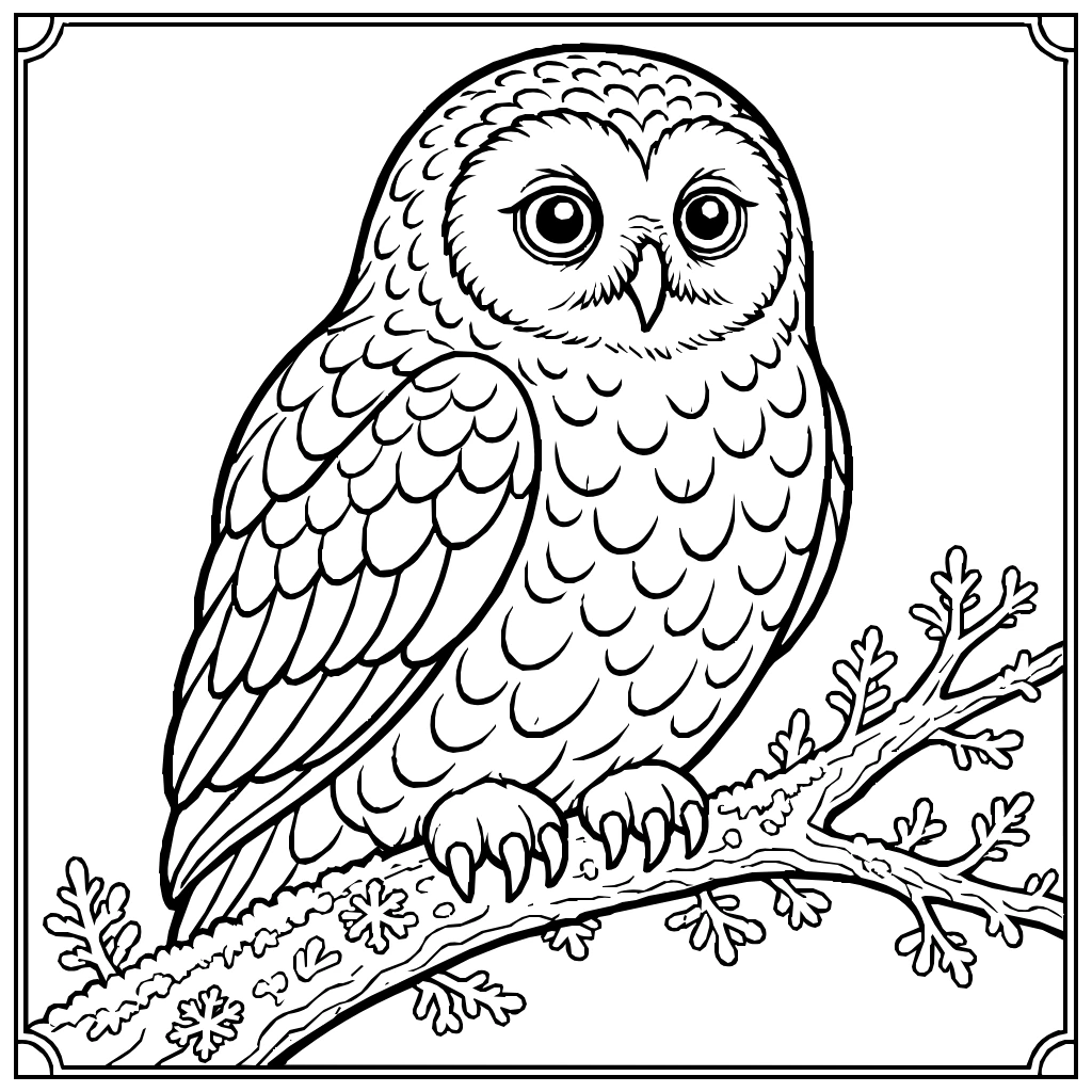 Winter coloring pages